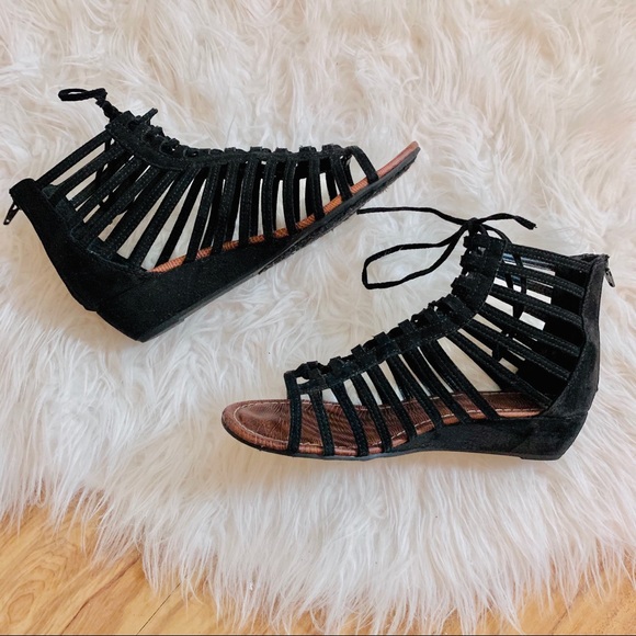 Carlos by Carlos Santana Shoes - Carlos Black Cornelia Gladiator Sandals 6.5